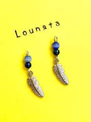 4281フェザーピアス シルバーピアス 樹脂ピアス