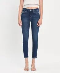 フライングモンキー レディース ボトムス デニムパンツ ジーンズ Flying Monkey Womens High Rise Skinny Jeans Eulogize blue ブルー