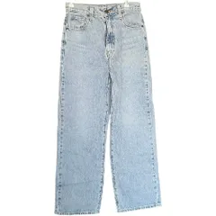  LEVI'Sリーバイス HIGH-WAISTED STRAIGHT デニム ワイドパンツ サイズ26 レディース  W26 L29 ライトブルー 水色【Z1784】