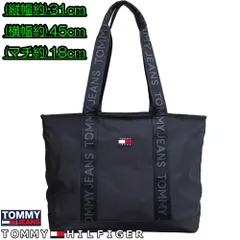 【新品】トミージーンズ トートバッグ ショルダーバッグ メンズ レディース ユニセックス ブラック TOMMY JEANS AW0AW17567BDS AW0AW17567 BDS 通勤 通学 レジャー お出かけのサムネイル