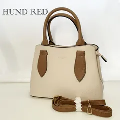 極美品 HUND RED ハンドレッド 2wayバッグ ハンドバッグ ショルダーバッグ ベージュ レディース 鞄
