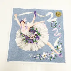 FEILER 未使用 アニュアルバージョン2021 ライドザジェントルウインド バレリーナ ハンカチ ミズイロ レディース フェイラー【中古】6-0130G◎