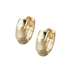 【ゴールド×ピアス】[Cream dot. クリームドット公式] ピアス レディース   ニッケルフリー キャッチレス 中折れ 開閉式 ワンタッチ フープ 極小 5mm バンブー メタル ミニ 耳たぶフィット フィット  