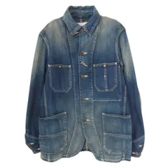 marka マーカ デニム ヴィンテージ加工 カバーオール インディゴブルー系 1【中古】のサムネイル