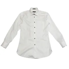 古着 バーバリーブラックレーベル BURBERRY BLACKLABEL 長袖シャツ クリーニング済み 白 メンズ サイズ39