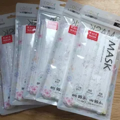 新品 不織布マスク Karaマスク キラキラ 7枚入×5セット