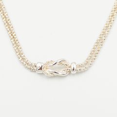 ヴィンテージ ティファニー センターノット ダブルロープ ネックレス