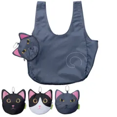 エコバッグ アニマルエコバッグ 折り畳み式 ネコ （ マイバッグ 買い物袋 お買い物バッグ レジかごバッグ ショッピングバッグ ショッピングバック トートバッグ 買い物袋 レジバッグ エコロジーバッグ ） 