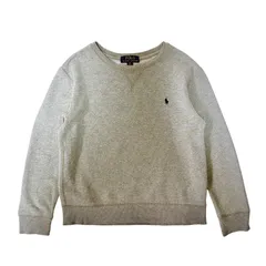 POLO Ralph Lauren ポロラルフローレン トレーナー スウェット クルーネック ホース刺繍ロゴ キッズアパレル グレー S(8) 130~140相当