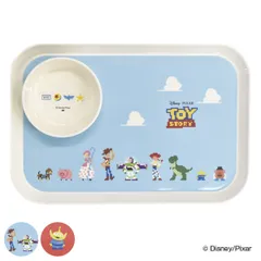 プレート＆ボウルセット トイ・ストーリー 子供用食器 皿 食器 プラスチック キャラクター （ 大皿 角 トレー お盆 中鉢 セット ピクサー トイストーリー ワンプレート トレイ お碗 メラミン 子供用 こども キッズ メラミン食器 ） 