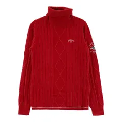 サイズ：S CALLAWAY キャロウェイ  タートルネック ニットセーター  レッド系 [240101624587] ゴルフウェア レディース ストスト