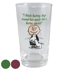 グラス 280ml スヌーピー PEANUTS ビンテージ ガラス （ ガラスコップ ガラスタンブラー カップ コップ タンブラー ガラス製 食器 ガラス食器 麦茶 ジュース お酒 キャラクター かわいい 日本製 ）