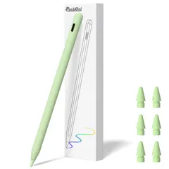 Pencil 第2世代 iPad 2018-2024用 磁気ワイヤレス充電付き Apple iPad Pro 13インチ(M4)/12.9インチ/11インチ、iPad Air 6(M2)/5/4/3、iPad mini 7(A17 Pro)/6/5、 ...