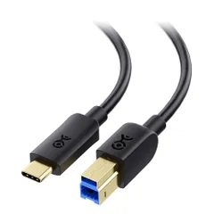 Cable Matters USB C USB B 変換ケーブル 1m、Type B 3.0 コネクタ、外付けハードドライブ、ドッキングステーション、エンクロージャ対応、ブラック