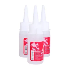 用 DIY ミニチュア / ドールハウス ラテックス 透明 ボンド 【中】プラスチック用3本 接着剤 moin) (moin