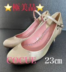コキュ COCUE パンプス 23cm 未使用 ストラップ ラウンドトゥ ベージュ ゴールド 23 デート お出かけ ドレス 結婚式お呼ばれ 靴 ヒール ハイヒール パーティー 春のサムネイル
