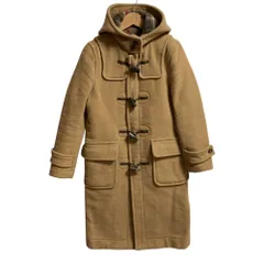 良品 LONDON TRADITION ロンドントラディション 英国製 ロング ダッフルコート サイズ34 キャメル レディース 古着 中古 USED