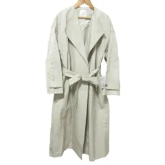 美品 24SS Spick and Span スピック＆スパン C/CU ノーカラートレンチコート サイズ34 ベージュ レディース 古着 中古 USED