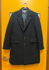 【H3-81】◇ UNITED ARROWS BEAUTY＆YOUTH　Sサイズ　チェスターコート　黒色　メンズ