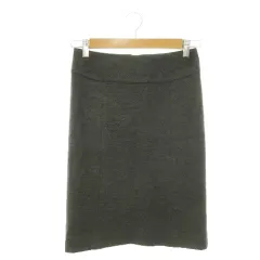 トゥモローランドコレクション TOMORROWLAND collection スカート タイト ひざ丈 ウール 36 グレー /AH1