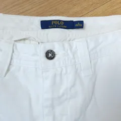 ポロラルフローレン 白 コットン パンツ 170/76A