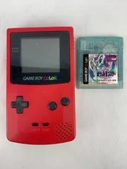 C-11.ゲームボーイカラー　本体　ポケットモンスター　クリスタルバージョンセット　ソフト　ポケモン　赤　レッド