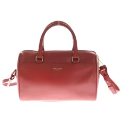SAINT LAURENT PARIS (サンローランパリ) ベイビーダッフル 2WAY ショルダー ハンドバッグ レッド レザー 330958 ゴールド金具