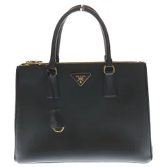 PRADA (プラダ) ガレリア ラージ ハンドバック 2WAY 黒サフィアーノレザー 1BA274