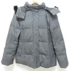 良品 BEAMS HEART ビームスハート エコファー ダウンコート サイズM グレー レディース 古着 中古 USED