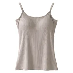 ブラトップ タンクトップ キャミソール レディース カップ付き リブ編み メッシュ 通気性 放湿性 インナー ノンワイヤー 快適 フィット オールシーズン rr-061