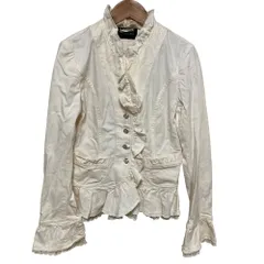 美品 INGEBORG インゲボルグ レース ジャケット サイズ９ ホワイト レディース 古着 中古 USEDのサムネイル