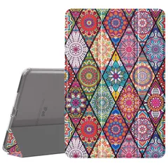 iPad mini5 ケース TiMOVO iPad Mini 5 ケース iPad mini4 ケース 第5世代 / 第4世代適用 半透明 薄型 PU レザー キズ防止 三つ折り TPU スタンド 衝撃吸収 オートスリープ機能付き ipad min ...