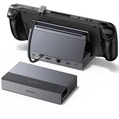 UGREEN Steam deck/Switch/Rog Ally/Legion Go用TVドック 9-IN-1 USB-Cハブ ドッキングステーション DP 4K@60HZ DisplayPort 10Gbps高速転送 USb-A3.2*USB-C ...