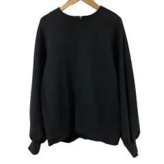良品 MUSE de Deuxieme Classe ミューズドゥドゥーズィエムクラス dumble fit クルーネック プルオーバー ブラウス ブラック レディース 古着 中古 USED