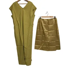 未使用 ICB アイシービー ノースリーブワンピース サイズ4 イエロー系  レディース 古着 中古 USED