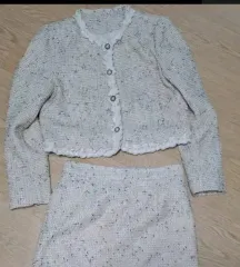 アイボリー ツイード セットアップ セット / ジャケットスカート