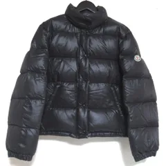 美品 MONCLER モンクレール BERGERAC ダウンジャケット サイズ0 ブラック レディース 古着 中古 USED