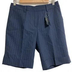 未使用 Brooks Brothers ブルックスブラザーズ ストライプ ショートパンツ サイズ4 ネイビー レディース 古着 中古 USED