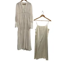 美品 CELFORD セルフォード ギャザーワンピース サイズ38 アイボリー レディース 古着 中古 USED