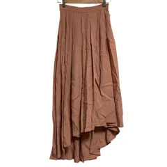 未使用 eimy istoire エイミーイストワール ロング フレアスカート サイズS ピンクベージュ レディース 古着 中古 USED