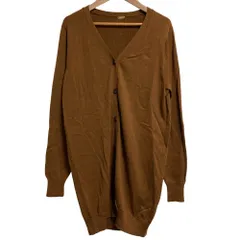 美品 MUSE de Deuxieme Classe ミューズ ドゥーズィエムクラス シルクコットン ロングカーディガン ブラウン レディース 古着 中古 USED