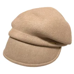 美品 CA4LA カシラ メルトン キャスケット ベージュ レディース 古着 中古 USED