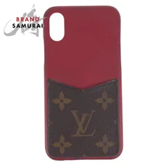LOUIS VUITTON ルイヴィトン モノグラム バンパー 男女兼用 レッド M68894 スマホケース アイフォンケース X/Xsケース レディース 505252【中古】
