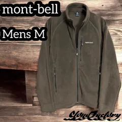 モンベル フリースジャケット メンズM ブラウン mont-bell アウトドア クリマプラス100