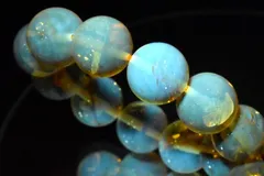 【１点物】バルト海産◇天然琥珀 バルティックアンバー(琥珀)　11.5mm　ブレスレット パワーストーン 天然石 _MC5381