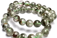 庭園水晶 グリーンガーデンクォーツ　8mm　ブレスレット 1個売り パワーストーン 天然石 _BG6344-8