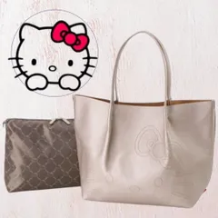 F-015-378  未使用　ハローキティ　ROOTOTE（トートバッグ） Sanrio（サンリオ）✕ルートート　ブロンズ　FREE