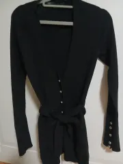 (価格引き下げ) MARCJACOBS ブラック 100%カシミア カーディガン