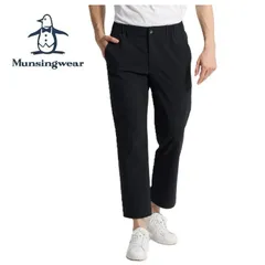 26春夏 マンシングウェア Munsingwear メンズ はっ水ストレッチ9分丈イージーパンツ MG6SLP36M ウエストゴム 小雨 クロップドパンツ