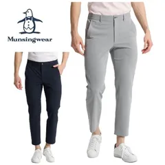 26春夏 マンシングウェア Munsingwear メンズ 2WAYストレッチハウンドトゥース地柄9分丈パンツ MG6SLP37M ウエストゴム 千鳥格子 クロップドパンツのサムネイル